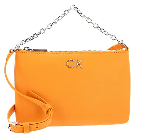 Calvin Klein Re-Lock EW Crossbody with Chain Orange Flash