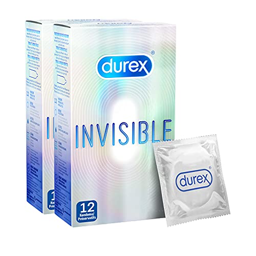 Durex Invisible Kondome, 2 x 12 Stück (24 Kondome)