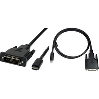 Logilink - Videoschnittstellen-Converter - DVI / USB - USB-C (M) bis DVI-D (M) - 1.8 m - abgeschirmt - Daumenschrauben, 1080p-Unterstützung (UA0331)