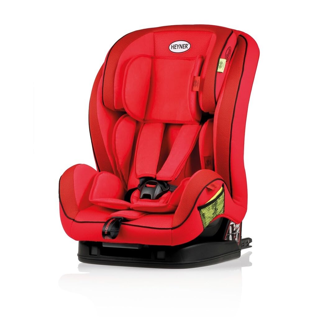 HEYNER® Kindersitz mit Isofix & Toptether Autokindersitz, Gurtführung, Gruppe 1/2/3 9-36 kg, rot