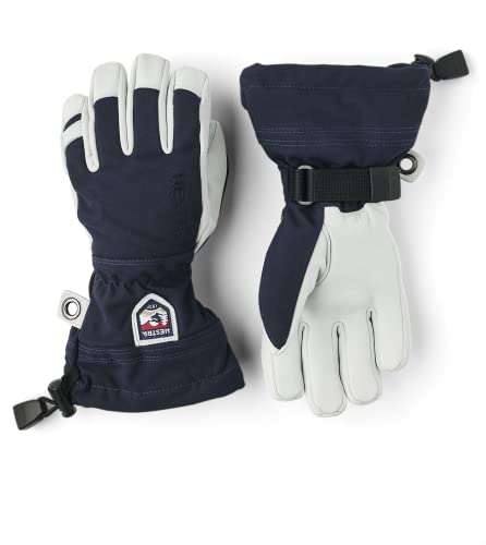 HESTRA Army Leather Heli Ski 5-Finger Handschuhe Kinder Navy Handschuhgröße 4 2020 Outdoor Handschuhe