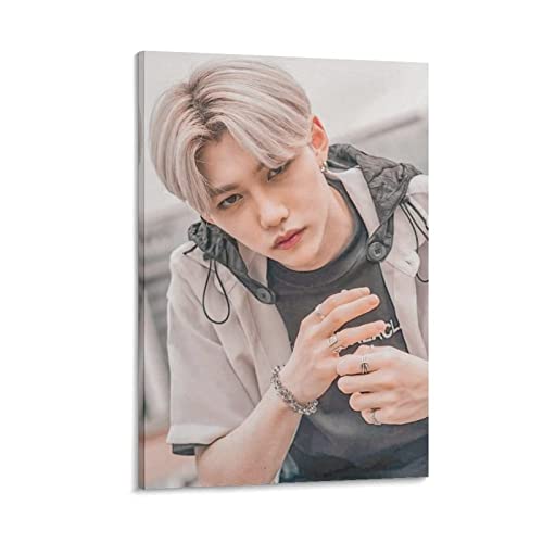 SKZ Stray Kids Felix Poster koreanischer Sänger und Tänzer, Malerei auf Leinwand, Wandkunst, Poster, Scrollbild, Druck, Wanddekoration, Heimposter, 20 x 30 cm