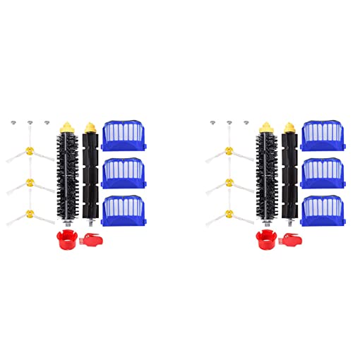 PRIZOM 2 x Rollen-Seitenbürste Filterrad für 600er Serie 606 610 620 630 650 660 675 Staubsauger Zubehör