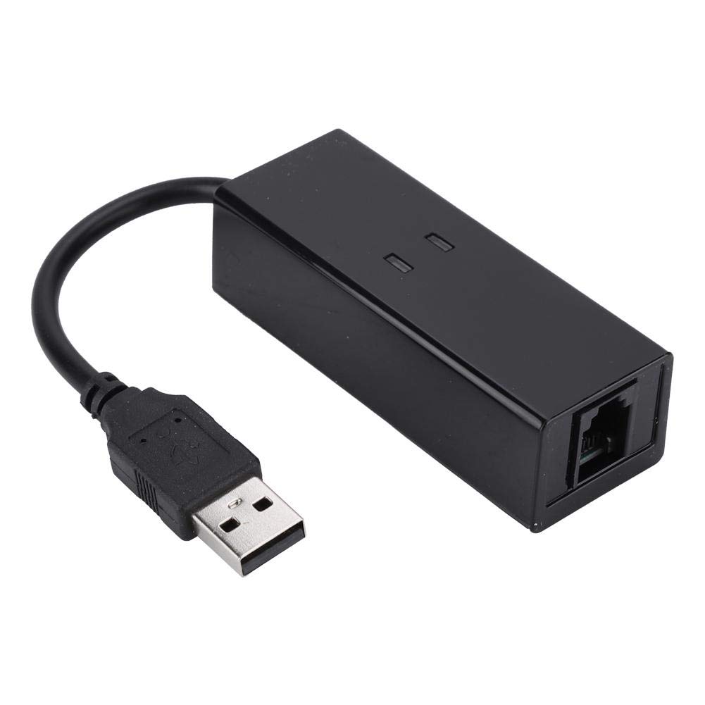 USB 56K Externes DFÜ-Sprachfax-Datenmodem Fit für Win7 Win8 Win10 XP unterstützt V.92-Protokolle und bietet eine Download-Geschwindigkeit von 56K, einen Upload von 48K-Daten und einen Faxmodus