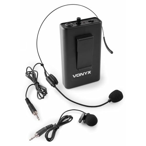 Vonyx BP12 Taschensender mit Headset für Vonyx UHF-Systeme - 864.500 MHz