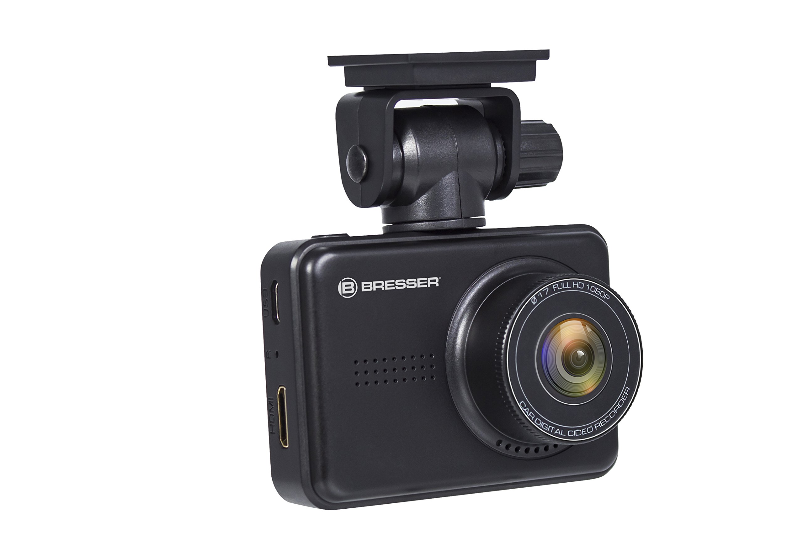 Bresser 9686100 Full HD Dashboard Kamera Autokamera Dashcam 3MP mit Tag-/Nacht Modus, 140 Grad, G-Sensor