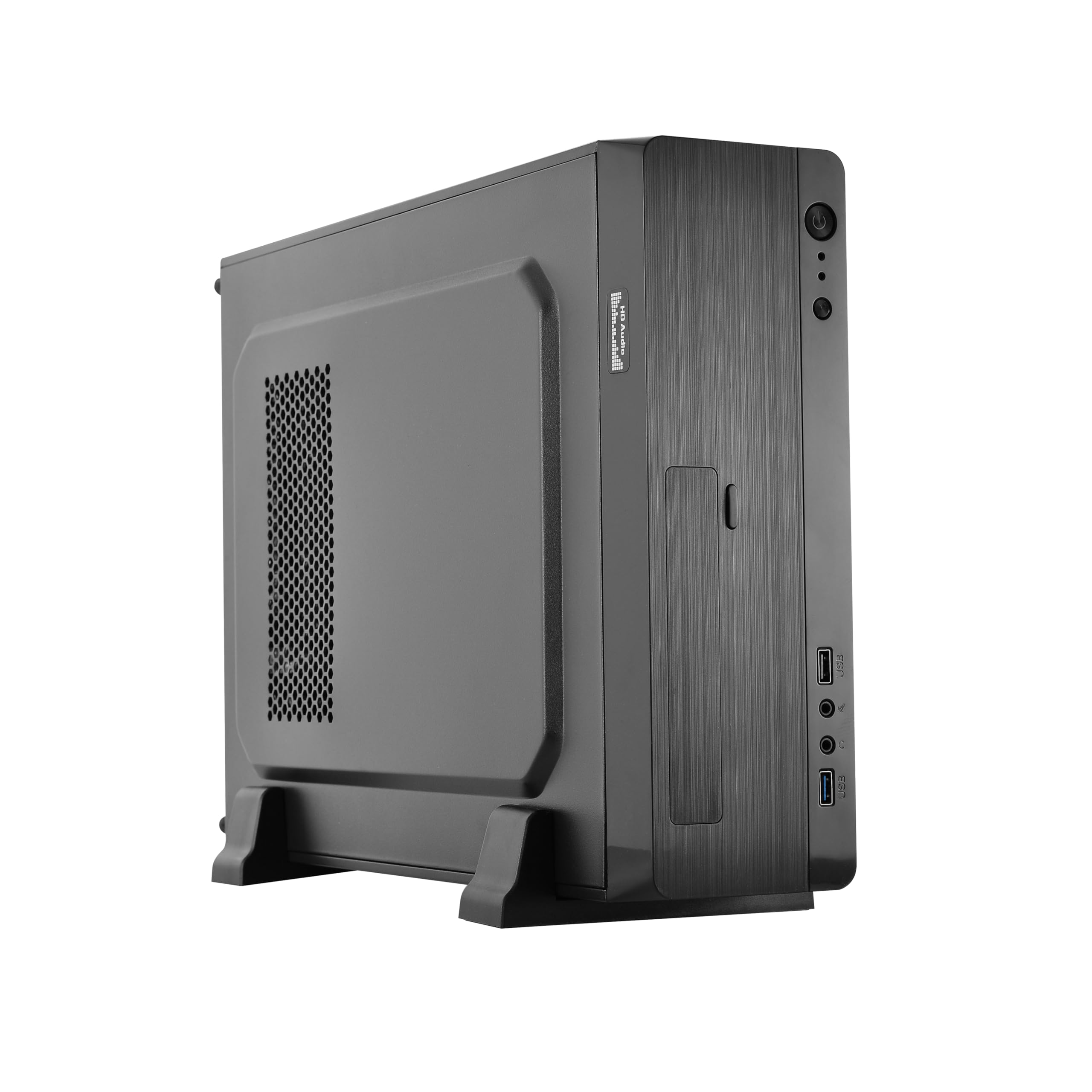 L-LINK ATX Slim PC-Gehäuse mit USB 3.0 Frontal | Netzteil 500 W | PC-Tower mit elegantem und langlebigem Design | Kompaktes Computergehäuse Modell: Magna