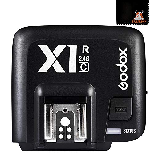 GODOX X1R-C Blitzauslöser Empfänger TTL 2,4G 32 Kanäle HSS 1/8000s Funkauslöser Blitz Sender Fernbedienung für Canon DSLR Kamera Speedite Godox X1T-C (X1R-C Empfänger)