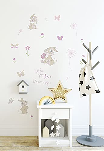 Komar Disney Wandtattoo Little Miss Bunny - 50 x 70 cm (Breite x Höhe) - 24 Teile - Deco-Sticker, Wandaufkleber, Wandsticker, Wanddeko, Kinderzimmer - 14096h