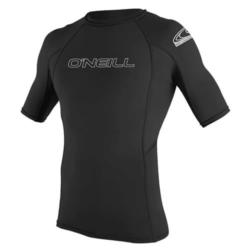 O'Neill Wetsuits Herren Basic Skins S/S Crew Rash Vest, Black, M