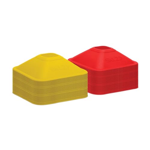 SKLZ Unisex-Adult 2-Zoll Mini Cones für Beweglichkeit und plyometrisches Training, gelb, 40