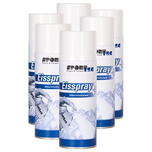 Sport-Tec Eisspray, Kältespray, Kühlspray, Erste-Hilfe-Spray bei Sportverletzungen, Schmerzen und Schwellungen 400ml