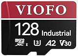 VIOFO 128GB Speicherkarte, hohe Geschwindigkeit mit Adapter, MLC V30 U3, Kompatibel für 4K WiFi Dashcam Auto Kamera