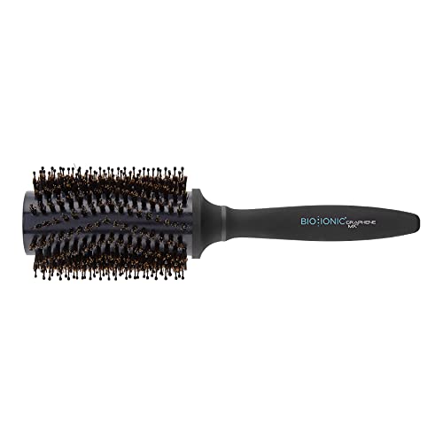 Bio Ionic Boar Styling Brush Extra Large, Graphene MX Infused Barrel, For Straight, Wavy and Curly Hair