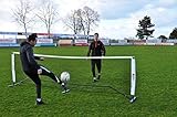 POWERSHOT Fußballtennisnetz aus Stahl - Größe auswählbar - Ideal zur Verbesserung der Technik im Garten oder für Fußballvereine! (4m x 1.10m)