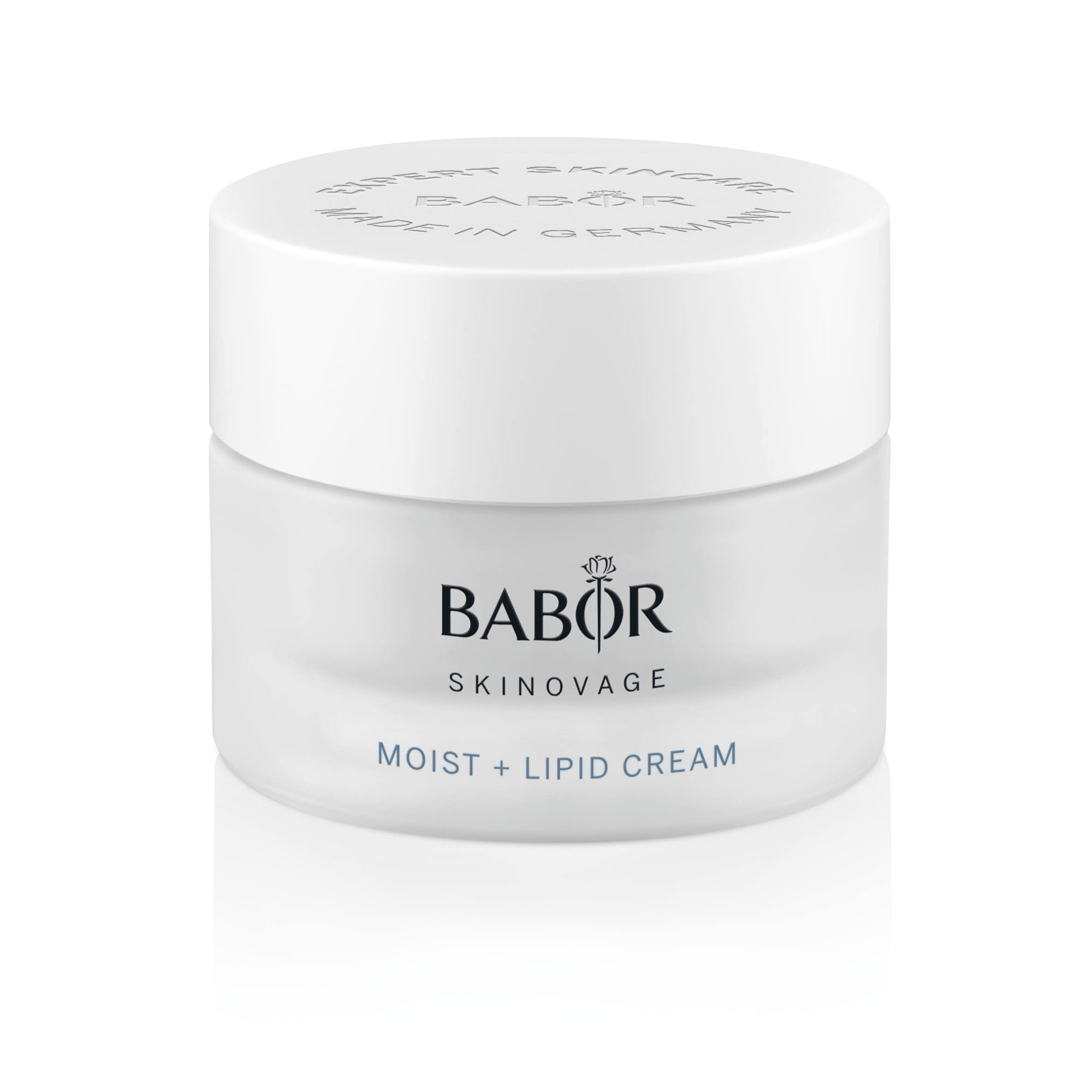 BABOR SKINOVAGE Moist & Lipid Cream, Reichhaltige Gesichtscreme für trockene Haut, Intensive Feuchtigkeitspflege mit Sheabutter, 50 ml