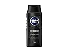 NIVEA Hair Shampoo With Black Carbon And Electrolytes Dermatologically Approved Formula 99% Biodegradable 250ml Men Deep (Pack Of 6) (6 X 250ml) Revitalizing