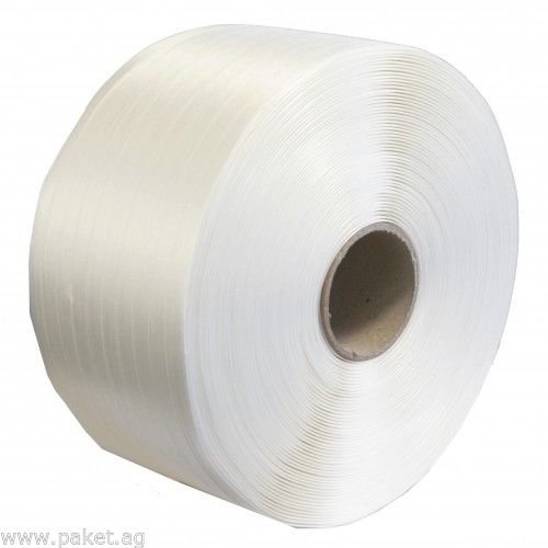 Textil Umreifungsband 19 mm x 600 m 550 kg Umreifung Kraftband Polyesterband Kerndruchmesser 76 mm Reißfestigkeit 550 kg