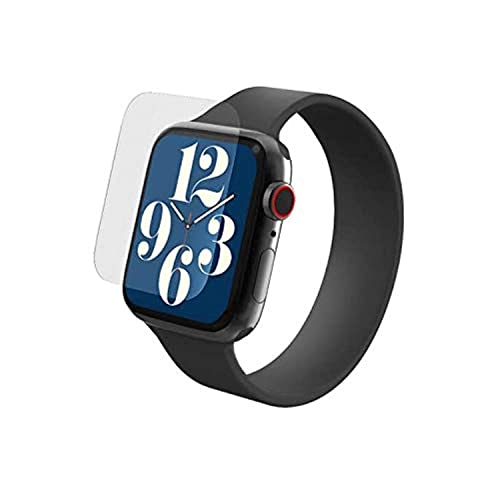 ZAGG InvisibleShield Ultra Clear + für die Apple Watch Serie 6/SE/5/4 (44 mm Bildschirm), Aufprallschutz, berührungsempfindlich, einfache Anwendung, vollständige Abdeckung