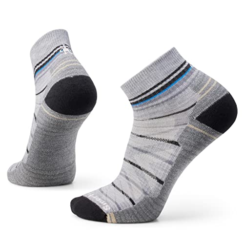 Smartwool Adult-Unisex Hike Cushion Pattern Ankle Socks, Light Gray, XL