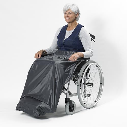NRS Healthcare Freestyle Rollstuhlschürze, wasserdicht, Grau