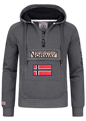 Geographical Norway GYMCLASS Herren-Sweatshirt, Grau Large