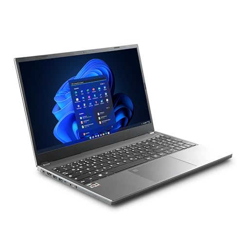 Notebook CSL R'Evolve C15 5500U Windows 11 Home - Ultra-Slim Laptop, 15,6 Zoll Display FHD 1920x1080 IPS, AMD Ryzen 5 5500U CPU 6x2100 MHz, 4000 GB M.2 SSD, 16 GB DDR4-RAM, USB 3.2, BT 5.2, AX WLAN