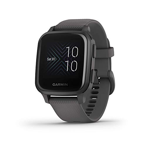 Garmin Venu Sq, GPS Smartwatch with Bright Touchscreen Display, Up to 6 Days of Battery Life, Black (010-02427-00)