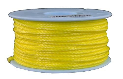 Dyneema Flechtschnur Seil Dyneemaseil Flechtleine aus Dyneema - Durchmesser 2mm - 30 Meter Fb. gelb