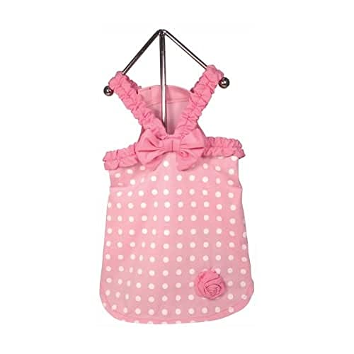 FouFou Dog FFDMSPDD 57055 Miss Polka Dot Dress Pink XL Hundekleid, 1050 g