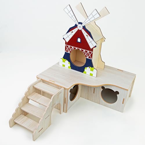 NUTSBUS Big Hamster 3 in 1 Haus mit Windhaus