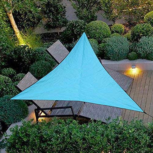 Sonnensegel Dreieckig Wasserdicht Sonnenschutz Garten Balkon PES Polyester UV Schutz für Garten Outdoor, 4x4X4m