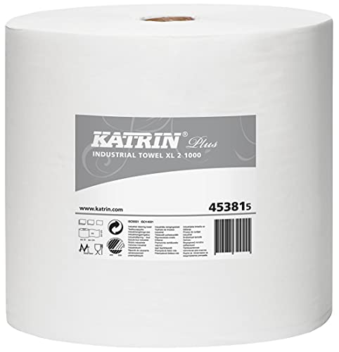 Putzpapier - Katrin Plus XL, hochweiß, 26,5 x 38,0 cm, 2-lagig ul li Hochwertiges und vielseitiges Tissue-Wischtuch. li Besonders zum Reinigen sowie zum Aufnehmen von Schmutz, Ölen und Fetten geeignet. li Sehr absorptionsstark und reißfest. /li /ul