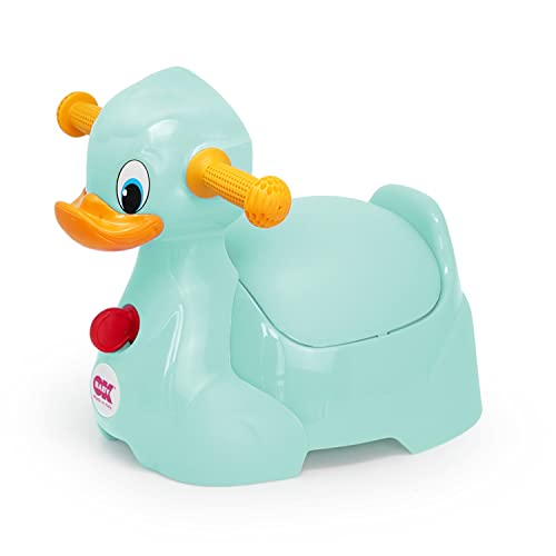 OKBABY Quack Töpfchen für Kinder mit ergonomischem Sitz, in Form von Ente - Hellblau