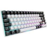 Sharkoon Skiller SGK50 S3 Weiß, RGB Gaming Keyboard, Gateron Red, 75% Layout