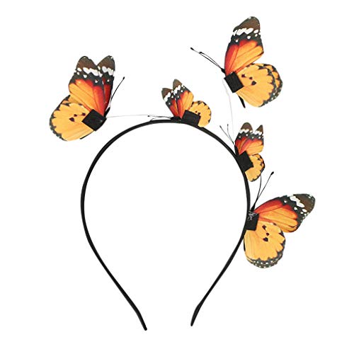 Frauen KopfclipMachen Sie Ihre einzigartige Frisur Schulfrau UbU363 Haarschmuck (Color : Orange, Size : Taille unique)