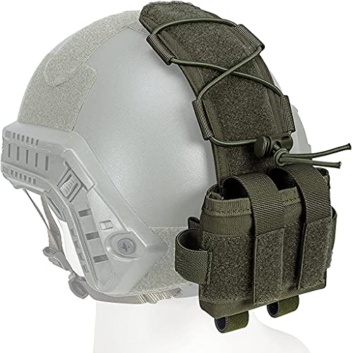 AQzxdc Taktisch Helm Beutel Jagd Zubehör Nacht Beutel, MK2 Battery Box Gegengewicht 500D Nylon Helm Battery Bag, für Die Jagd Airsoft Schießen Paintball,Grün