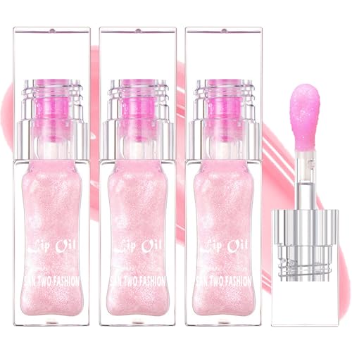 Boss up Color Changing Lip Oil, Magic Color Changing Lip Oil V2, Bossup Cosmetics Color Changing Lip Oil, Moisturizing Transparent Plumping Lip Glow Oil for Lip Care and Dry Lips (3pcs)