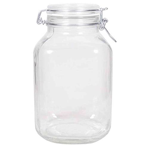 INNA-Glas XXL Vorratsglas JARVEN, 3 Liter, Zylinder - Rund, klar, 24cm, Ø 9,5cm - Ø 13cm - Einmachglas