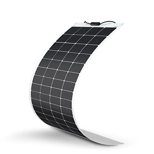 Renogy 200W 12V Solarpanel flexibles monokristallines Solarmodul Silizium Solarzelle Photovoltaik für Wohnmobil Camping Boote