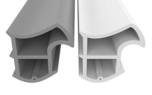 Stahlzargendichtung Grau 5m - gegen Zugluft Lärm & Staub spart Heizkosten Dichtung Dichtungshöhe 15,8mm Dichtungsbreite 15,2mm Falz Türdichtung (Grau 5m)