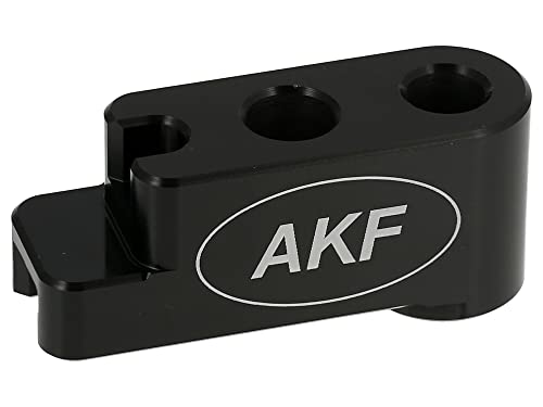 AKF AKF CNC Distanzstück, Bremsgegenhalter Nabe hinten, Schwarz eloxiert - für Simson S51, S50, SR50, Schwalbe KR51, SR4