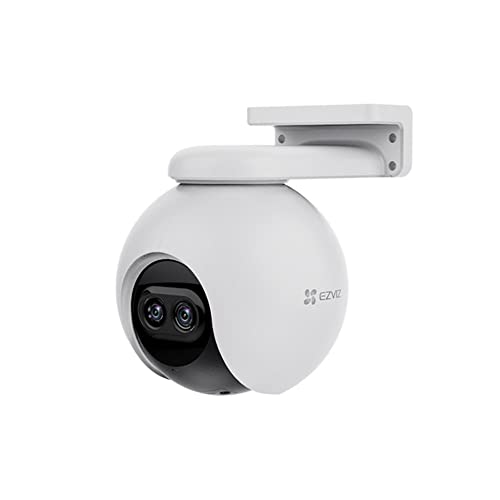 EZVIZ C8PF Full HD WLAN-Überwachungskamera mit Dual-Objektiven und Schwenk- und Neigefunktion - 360° Abdeckung, MicroSD-Kartenslot, intelligente Nachtsicht.