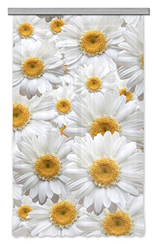 AG Design Blumen Gardine/Vorhang, Stoff, Mehrfarbig, 140 cm x 245 cm