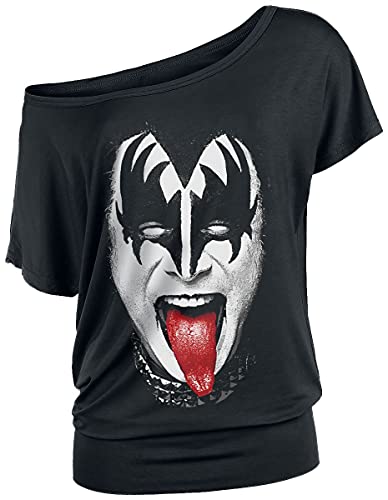 Kiss Gene Simmons Frauen T-Shirt schwarz XL 95% Viskose, 5% Elasthan Band-Merch, Bands