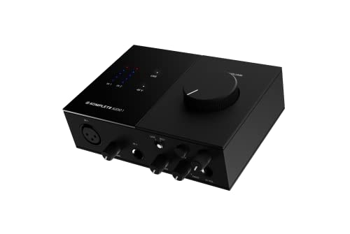 Native Instruments Komplete Audio 1 2x2 192kHz / 24 bit USB Audio Interface mit umfangreichem Softwarepaket, schwarz