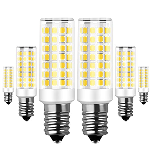 RANBOO E14 LED Lampe 9w Ersatz 75W Halogenlampen, 750LM, Kaltweiß 6000K, AC 220-240V, Birnen für Kronleuchter, Wandlampe, Kühlschrank und Dunstabzugshaube, Nicht Dimmbar, Kein Flimmern, 6er Pack