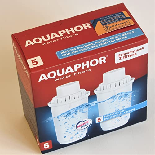 2 x AQUAPHOR Wechselkartusche B5 (B100-5) Ersatz-Wasserfilter Patronen für Aquaphor Provance, Prestige, Ultra, Garry, Gratis, Lux, Nord, Country, Premium Krüge, 300 Liter Kapazität