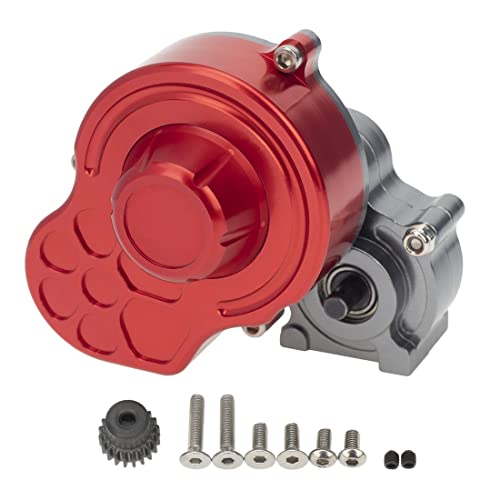Jolsaawie Schaltgetriebe aus Metall, komplett, mit Getriebe für Auto-Upgrade-Teile auf Axial SCX10 90016 90021 1/10 RC