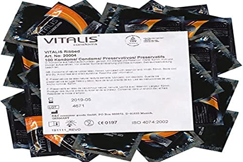 Vitalis ribbed, 100er Pack Kondome, 100 Stück
